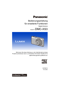 Bedienungsanleitung Panasonic DMC-XS3 Lumix Digitalkamera