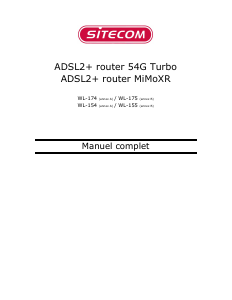 Mode d’emploi Sitecom WL-155 Routeur