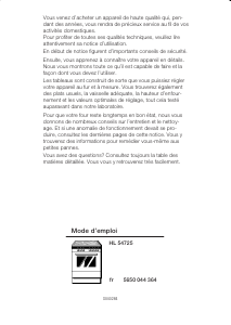 Mode d’emploi Siemens HL54725 Cuisinière