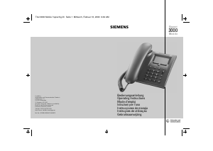 Manual de uso Siemens Gigaset Mobile 3000 Teléfono
