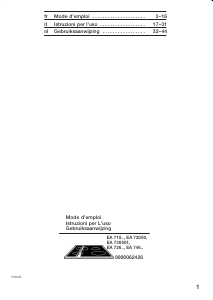 Mode d’emploi Siemens EA726501 Table de cuisson