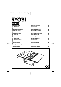 Mode d’emploi Ryobi ETS-1525 Banc de scie