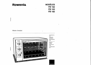 Mode d’emploi Rowenta FB-182 Four