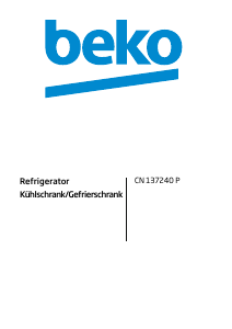 Bedienungsanleitung BEKO CN 137240 P Kühl-gefrierkombination