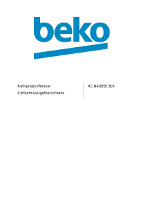 Bedienungsanleitung BEKO RCNA365E30ZX Kühl-gefrierkombination