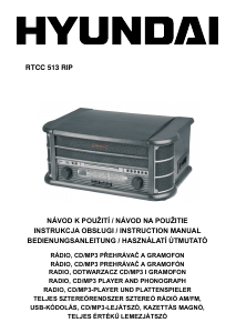 Manuál Hyundai RTCC 513 RIP Otočný stůl