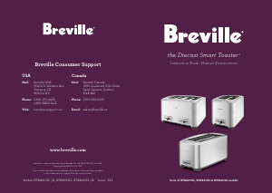 Handleiding Breville BTA820XL Die-Cast 2-Slice Smart Toaster Broodrooster