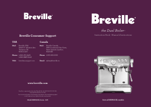 Bruksanvisning Breville BEP920BSS1BUS1 The Dual Boiler Espressomaskin