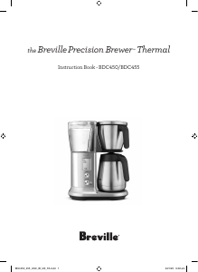 Manual Breville BDC450BSS1BUS1 The Breville Precision Brewer Thermal Coffee Machine