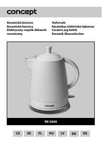 Bruksanvisning Concept RK0040 Vattenkokare