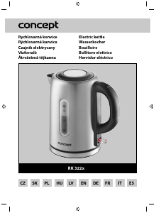 Manual Concept RK3221 Kettle