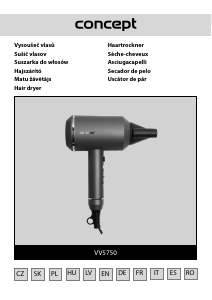 Manual Concept VV5750 Uscător de păr