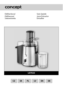 Manual Concept LO7025 Juicer