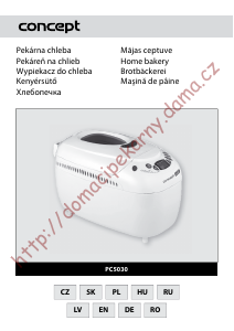 Instrukcja Concept PC5030 Automat do chleba