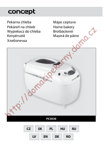 Manual Concept PC5030 Bread Maker