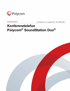 Bedienungsanleitung Polycom SoundStation Duo Konferenztelefon