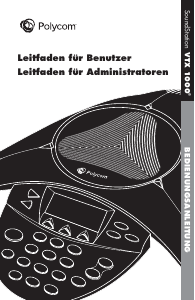 Bedienungsanleitung Polycom SoundStation VTX 1000 Konferenztelefon