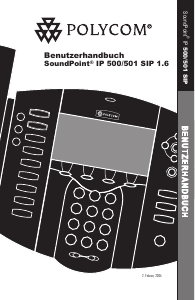 Bedienungsanleitung Polycom SoundPoint IP 501 IP-telefon