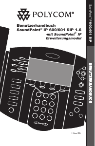 Bedienungsanleitung Polycom SoundPoint IP 601 IP-telefon
