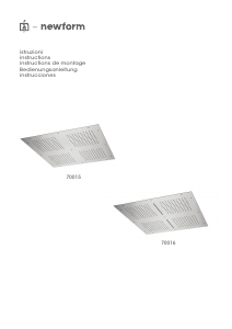 Manuale Newform 70015 Soffione doccia