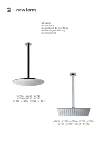 Manuale Newform 67747 Soffione doccia