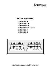 Instrukcja Mastercook 2MI-4GLST X Płyta do zabudowy