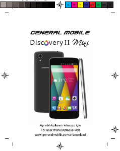 Kullanım kılavuzu General Mobile Discovery II Mini Cep telefonu