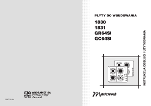 Instrukcja Mastercook GC 64 SI Płyta do zabudowy