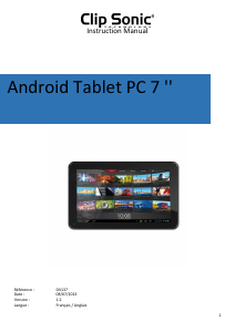 Bruksanvisning ClipSonic DV137 Tablet