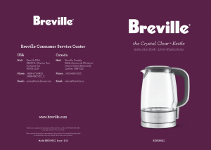 Manual Breville BKE595XL The Crystal Clear Kettle