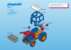 Mode d’emploi Playmobil set 3073 Farm Tracteur
