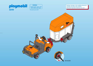 Handleiding Playmobil set 3249 Farm Jeep met paardentrailer