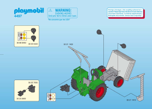 Handleiding Playmobil set 4497 Farm Traktor