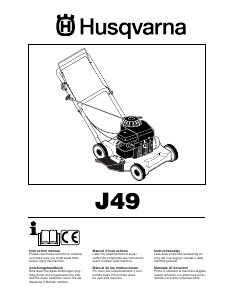 Manual de uso Husqvarna J49 Cortacésped