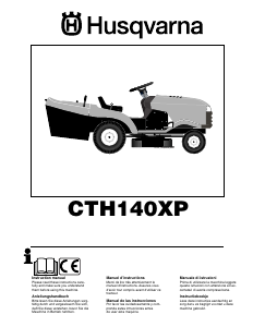 Manual de uso Husqvarna CTH140XP Cortacésped