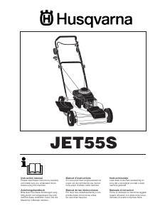 Manual de uso Husqvarna JET55S Cortacésped