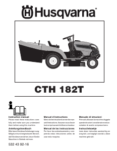 Bruksanvisning Husqvarna CTH182T Gräsklippare