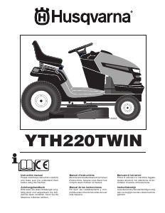 Manual de uso Husqvarna YTH220TWIN Cortacésped