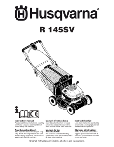 Bruksanvisning Husqvarna R 145SV Gräsklippare