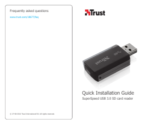 Bedienungsanleitung Trust 18677 Superspeed USB 3.0 Kartenleser