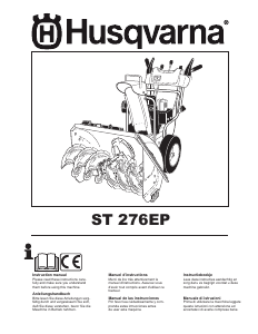Manuale Husqvarna ST 276EP Spazzaneve