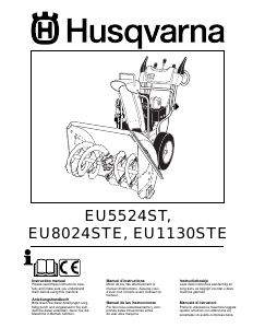 Manual de uso Husqvarna EU8024STE Soplador de nieve