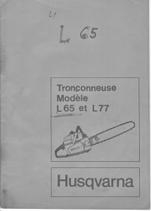 Mode d’emploi Husqvarna L 65 Tronçonneuse