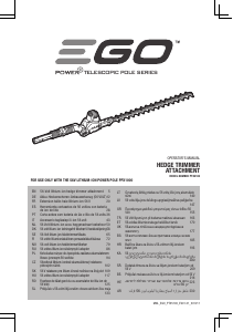 Manual de uso EGO PTX5100 Tijeras cortasetos