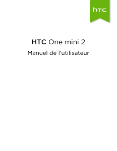 Mode d’emploi HTC One Mini 2 Téléphone portable