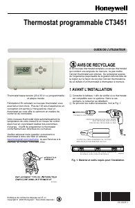 Mode d’emploi Honeywell CT3451 Thermostat