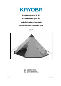 Manual Kayoba 955-034 Tent