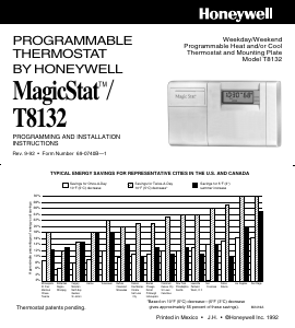 Mode d’emploi Honeywell T8132 MagicStat Thermostat