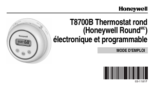 Mode d’emploi Honeywell T8700B Thermostat