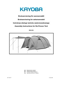 Manual Kayoba 955-035 Tent